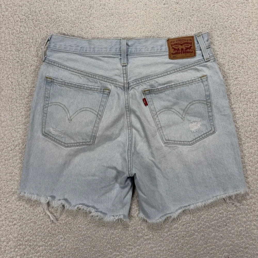 Levi's Denim Cutoff Shorts Women's 30 (31x6) Distressed Boho Festival Beach